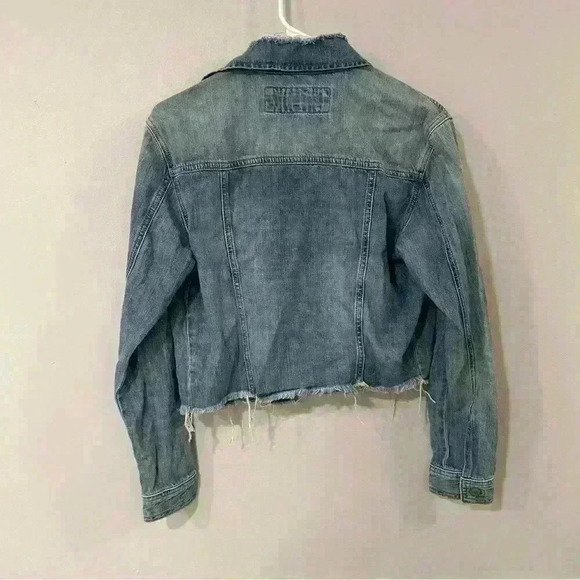 NWT Express Denim Distressed Jacket Women’s Size XS - Picture 4 of 4